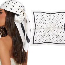 27.5” Square Satin Head Scarf Hair Scarf for Women's Hair Silk Bandana for Women Silk Head Wrap for Sleeping